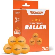 RACKSON Professionele Tafeltennisballen - 24x Oranje - 3 ster kwaliteit - Tafeltennisballen - Pingpongballen - Beerpong